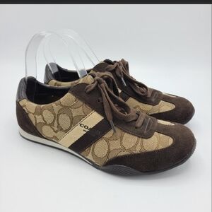 Coach Brown Signature Logo Sneakers